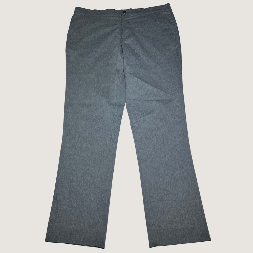 Mizzen Main Performance Chino Pants Men 36x33 Stretch Tailored Heather Gray
